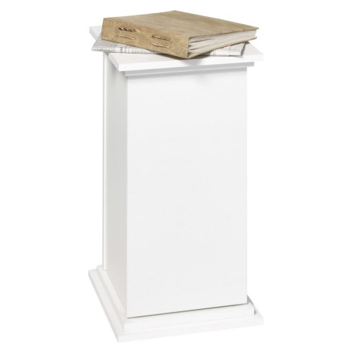Fmd fehér színű kisasztal ajtóval 57,4 cm