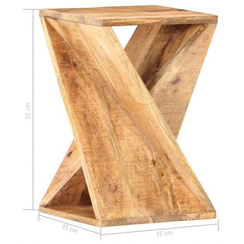 Tömör mangófa kisasztal 35 x 35 x 55 cm